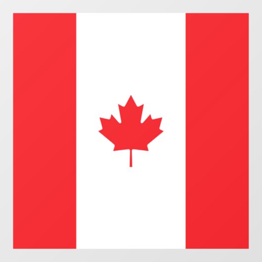 Canadese vlag raamsticker (Vel)