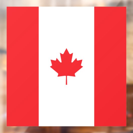 Canadese vlag raamsticker (Vel 2)