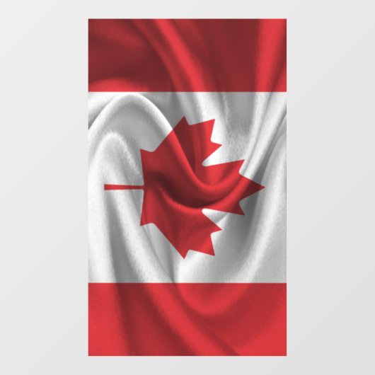 Canadese vlag raamsticker (Vel)