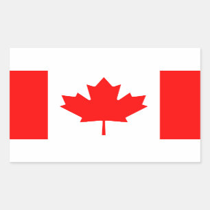 Canadese vlag rechthoekige sticker
