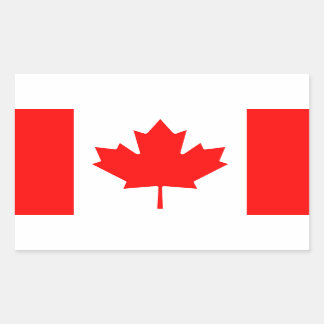 Canadese vlag rechthoekige sticker