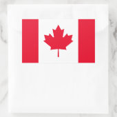 Canadese vlag rechthoekige sticker (Tas)