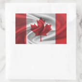 Canadese vlag rechthoekige sticker (Tas)