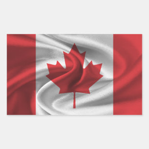 Canadese vlag rechthoekige sticker