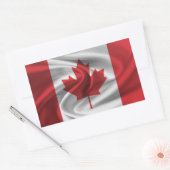Canadese vlag rechthoekige sticker (Envelop)
