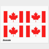 Canadese vlag rechthoekige sticker (Vel)