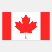 Canadese vlag rechthoekige sticker (Voorkant)