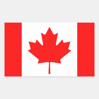 Canadese vlag rechthoekige sticker