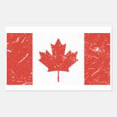 Canadese vlag rechthoekige sticker (Voorkant)