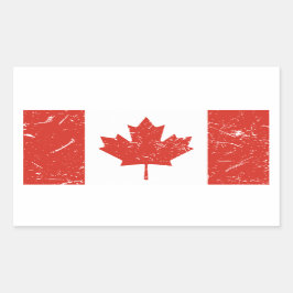 Canadese vlag rechthoekige sticker
