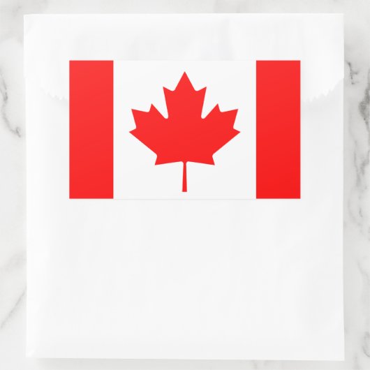 Canadese vlag rechthoekige sticker (Tas)