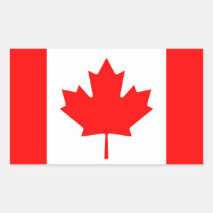 Canadese vlag rechthoekige sticker