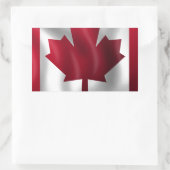 Canadese vlag rechthoekige sticker (Tas)