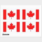 Canadese vlag rechthoekige sticker (Vel)