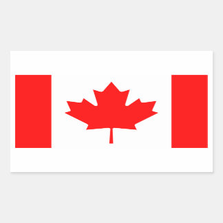 Canadese vlag rechthoekige sticker
