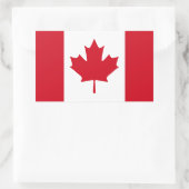 Canadese vlag rechthoekige sticker (Tas)
