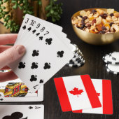 Canadese vlag - Red Maple Leaf Fun Custom Pokerkaarten (Insitu)
