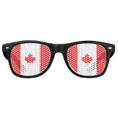 Canadese vlag retro zonnebril (Voorkant)