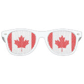 Canadese vlag retro zonnebril (Voorkant)
