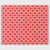 Canadese vlag rode dop Canada Day Cadeaupapier (Vlak)