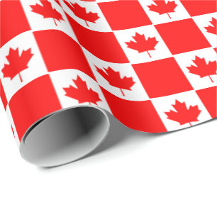 Canadese vlag rode dop Canada Day Cadeaupapier