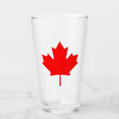 Canadese Vlag Rode Esblad Glas (Voorkant)