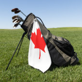Canadese Vlag Rode Esblad Golfhanddoek (Groen)