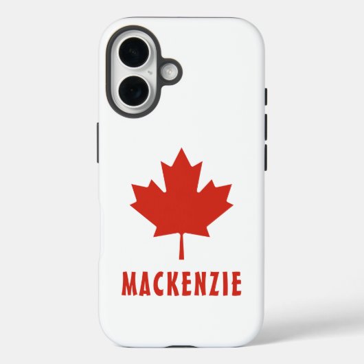 Canadese vlag Rode esdoorn blad Canada Day Name Te Case-Mate iPhone Case (Achterkant)
