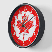 Canadese vlag Rode esdoorn blad personaliseren het (Hoek)