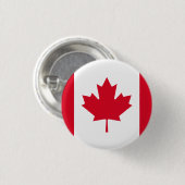 Canadese vlag ronde button 3,2 cm (Voorkant /achterkant)