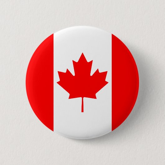 Canadese vlag ronde button 5,7 cm (Voorkant)