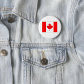 Canadese vlag ronde button 5,7 cm (In situ)