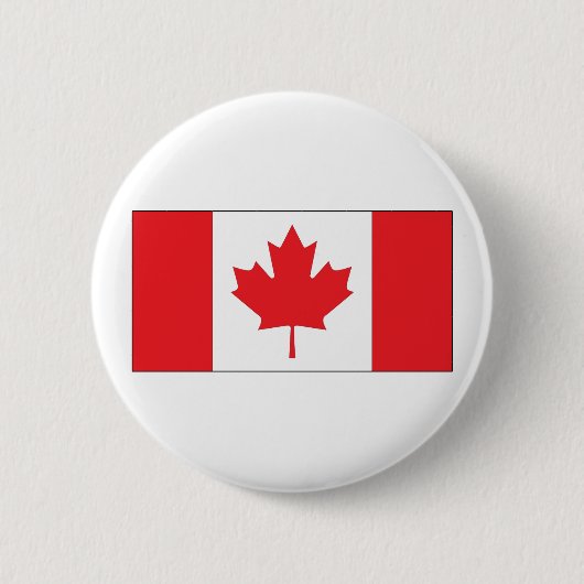 Canadese vlag ronde button 5,7 cm (Voorkant)