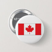 Canadese vlag ronde button 5,7 cm (Voorkant /achterkant)
