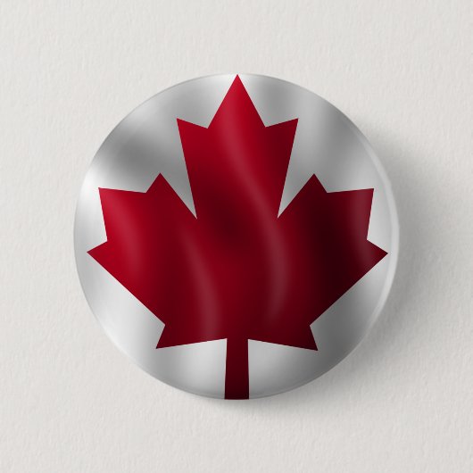 Canadese vlag ronde button 5,7 cm (Voorkant)