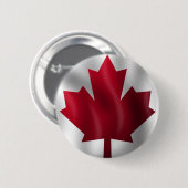 Canadese vlag ronde button 5,7 cm (Voorkant /achterkant)
