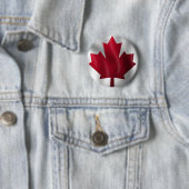 Canadese vlag ronde button 5,7 cm (In situ)