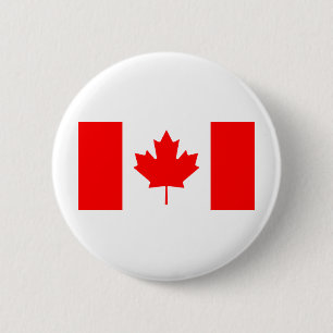 Canadese vlag ronde button 5,7 cm