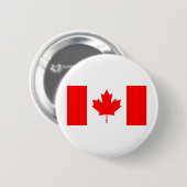 Canadese vlag ronde button 5,7 cm (Voorkant /achterkant)