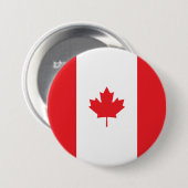 Canadese vlag ronde button 7,6 cm (Voorkant /achterkant)