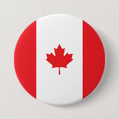 Canadese vlag ronde button 7,6 cm (Voorkant)