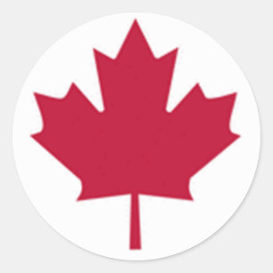 Canadese vlag ronde sticker