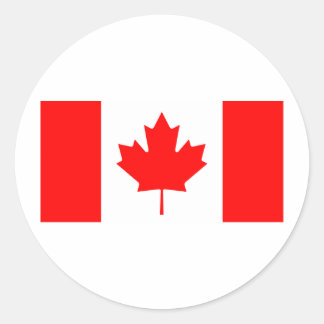 Canadese vlag ronde sticker