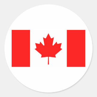 Canadese vlag ronde sticker