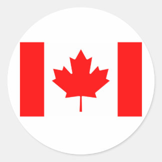 Canadese vlag ronde sticker
