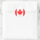 Canadese vlag ronde sticker (Tas)