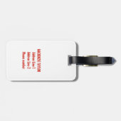 Canadese vlag Rood esdoornblad Canada-dag naam tek Bagagelabel (Achterkant horizontaal)