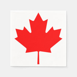 Canadese Vlag Rood Esdorblad Servet