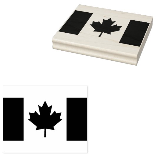 Canadese vlag Rubber Art Stempel (Gestempeld)