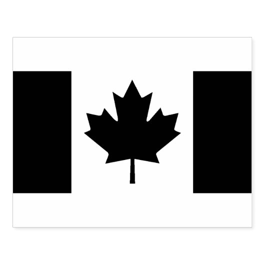 Canadese vlag Rubber Art Stempel (Afrduk)